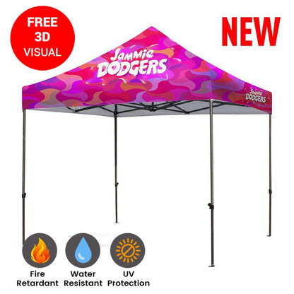 Premium 10' Steel 30mm (full-Bleed Dye Sublimation) 17" Valance - Soardist